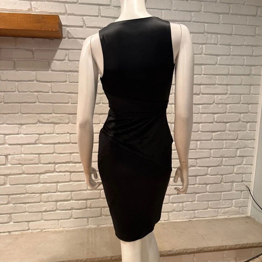 REISS Black Asymmetrical One Shoulder Cocktail Size 4 NWT Bodycon Luxe Evening
